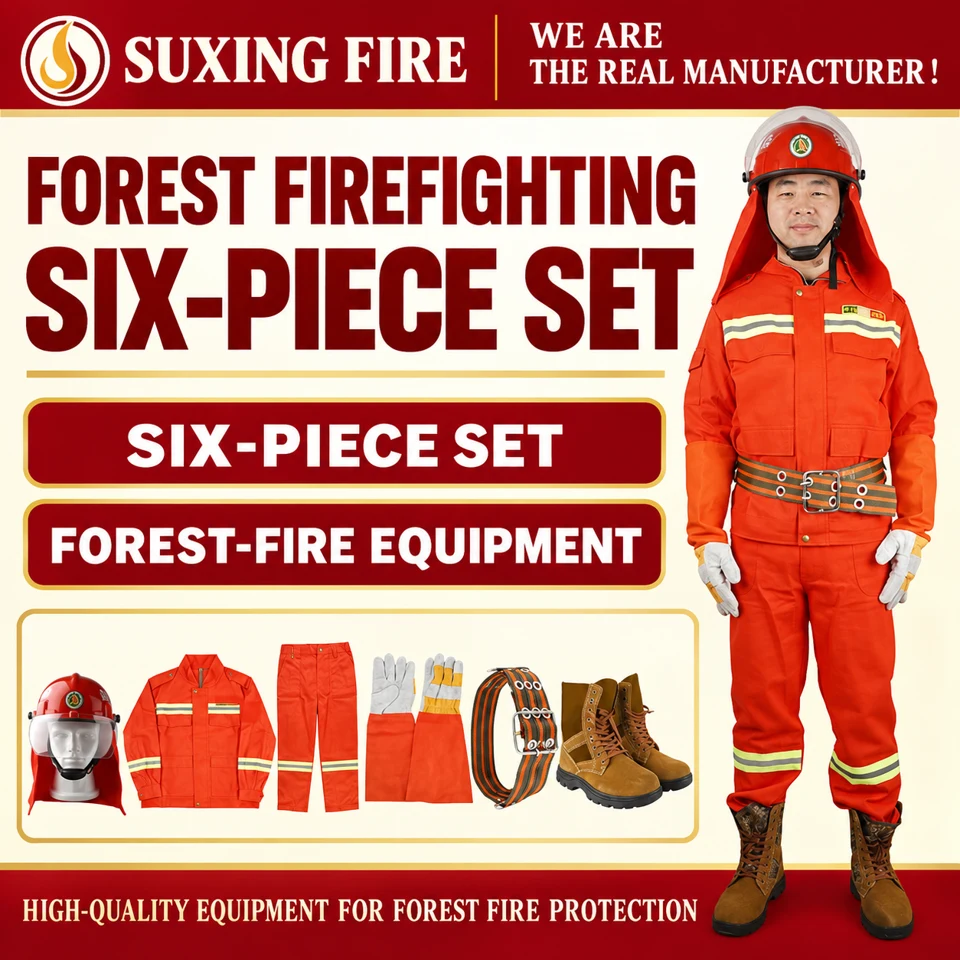 Forest Firefighting Six-Piece Set Equipment Collection